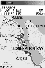 Conception Bay Map GPS Grayscale