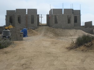 Construction on Todos Santos Dunes