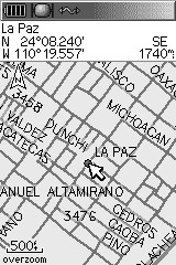 La Paz Map GPS - Grayscale